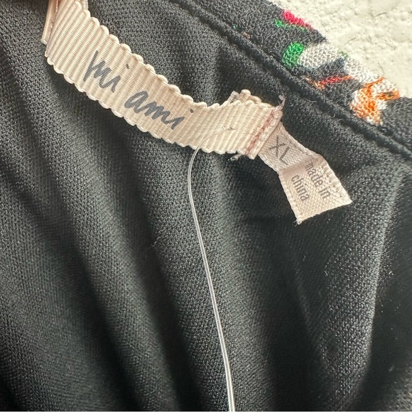 SOLD! Mi Ami for Francesca’s black floral cocktail jumpsuit women’s size extra l - Picture 5 of 6